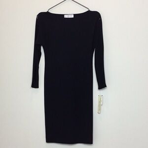 NWT Maggy London black dress size 4 long sleeve